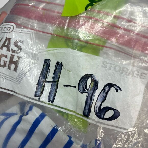 5 for $25🔥Nautical Striped Blue and White Bikini Top Medium - Picture 4 of 4